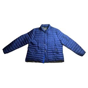 Claiborne Blue Puffer Coat Jacket Winter - Size 2XL